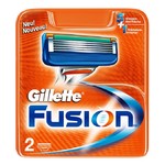Сменные кассеты для бритья GILLETTE FUSION (2шт)