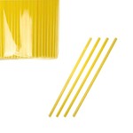 Трубочки б/изгиба L=24см [250шт]; D=0.8,L=24см; желт.