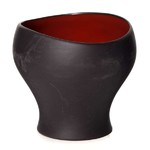 Бульонная чашка; фарфор; 450мл; черный,красный