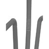 Трубочки со сгибом L=24см [250шт]; D=5,H=310,L=190,B=40мм; серебрян.