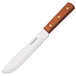Нож д/нарезки мяса; сталь,дерево; L=285/180,B=35мм; металлич.,коричнев.