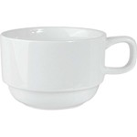 Чашка чайная «Кунстверк»; фарфор; 195мл; D=8.5,H=5.5,L=11см; белый