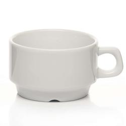 Чашка чайная «Кашуб-хел»; фарфор; 250мл; D=9,H=6,L=13см; белый