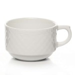 Чашка чайная «Афродита»; фарфор; 190мл; D=8,H=5.5,L=10см; белый