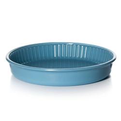 Посуда для свч круглая d=260 мм цв.стекло (цв.голубой)