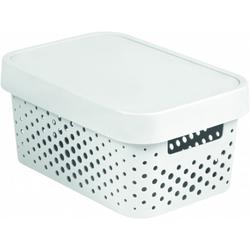 Коробка для хранения Curver Infinity, с крышкой, цвет: белый, 4,5 л