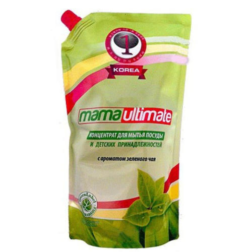 MAMA Ultimate концентрированный гель для посуды и детских принадлежностей Зеленый чай 600мл