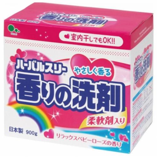 Mitsuei Power Laundry Стиральный порошок с ферментами и отбеливателем, аромат Розовый бутон 900г