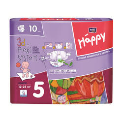 Подгузники для детей BELLA Happy Junior 10 шт, вес 12-25 кг (5 мес)