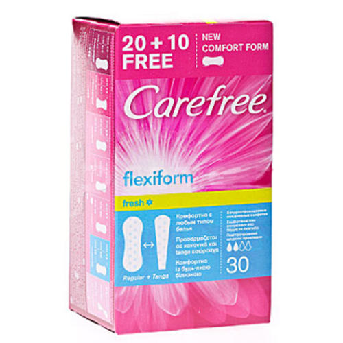 Ежедневные салфетки Carefree Flexi Form (30шт)