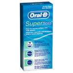 Зубная нить ORAL-B SUPER FLOSS (50 нитей)