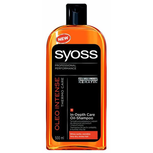 Шампунь SYOSS для сухих и ломких волос с термоактивными маслами OLEO INTENSE THERMO CARE, 500мл