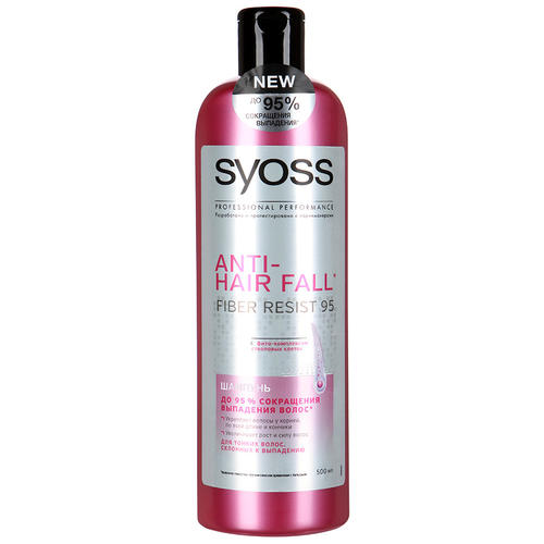 Шампунь SYOSS для тонких волос, склонных к выпадению ANTI-HAIR FALL, 500мл
