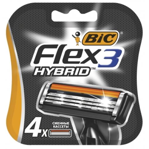 BIC FLEX 3 HYBRID Ккассеты (4 шт)