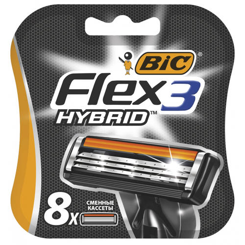 BIC FLEX 3 HYBRID Ккассеты (8 шт)