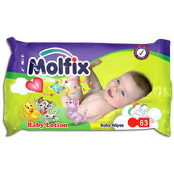 Влажные салфетки MOLFIX с детским лосьоном, 63шт