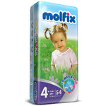 Детские подгузники MOLFIX C.FIX Макси Плюс (9-16 кг), 54 шт+влажные салфетки