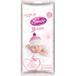 SMILE BABY NEW BORN влажные салфетки для новорожденных  24шт