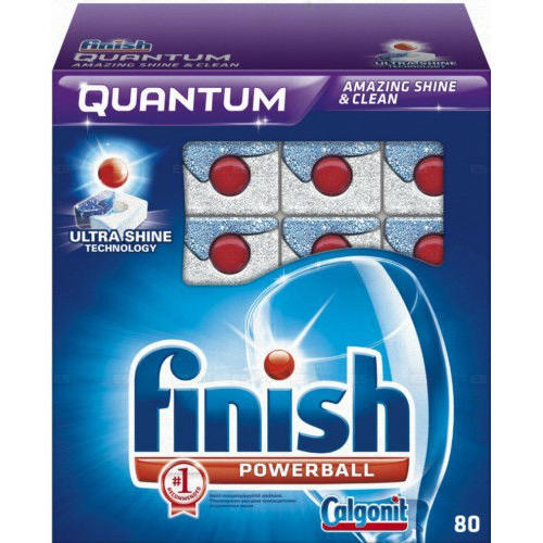 Таблетки для посудомоечных машин FINISH Quantum, 80шт