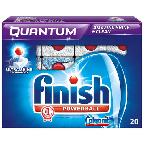 Таблетки для посудомоечных машин FINISH Quantum, 20шт