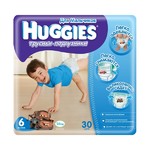 Подгузники-трусики HUGGIES Little Walkers 6 разм (16-22 кг)  30 шт для мальчиков