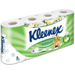 Туалетная бумага KLEENEX 3-х слойная с ароматиз Нежная ромашка 8 шт