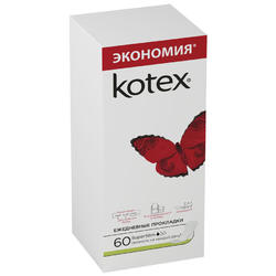 KOTEX Прокладки Ежедневные  Супер тонкие, 50+10шт ПРОМО