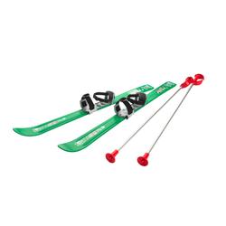Детские лыжи с палками и креплениями Gismo Riders Baby Ski, 90 см (Чехия) (зеленый)