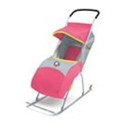 Детские санки-коляска Умка 2 (розовый)