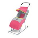 Детские санки-коляска Умка 2 (розовый)