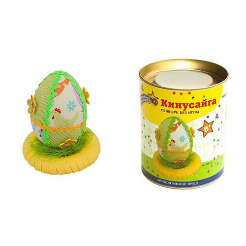 Набор для детского творчества "Кинусайга 3D. Декоративное яйцо", ВОЛШЕБНАЯ МАСТЕРСКАЯ