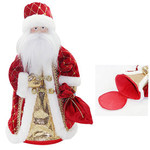 Кукла "Дед Мороз", 36 см, под елку, красная, НОВОГОДНЯЯ СКАЗКА