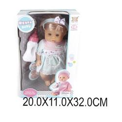 Кукла интерактивная, 30 см, 12 детских звуков, пьет, писает, SHANTOU GEPAI