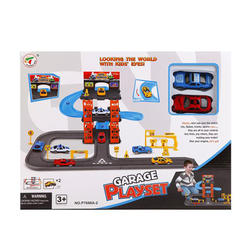 Игрушка пластмассовая "Набор гараж", с 2-мя машинками