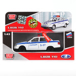 Игрушка металлическая машина "Lada 2110 Полиция", свет, звук, инерционная, ТЕХНОПАРК