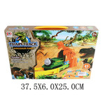 Игрушка пластмассовая "Трек Парк динозавров", с поездом, 45 деталей, SHANTOU GEPAI