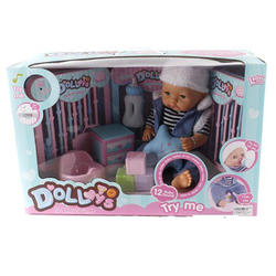 Кукла "Пупс с игрушками", 40 см, звук, пьет, писает, с аксессуарами, SHANTOU GEPAI
