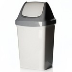 Контейнер для мусора СВИНГ, объем 50 л, 340 х 400 х 740 мм (цвет мрамор)