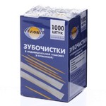 Зубочистки Paterra 1000 шт. в индив. упаковке в картонной коробке