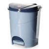 Контейнер для мусора с педалью, объем 11 л, 270 х 200 х 330 мм (цвет голубой мрамор)