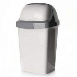 Контейнер для мусора РОЛЛ ТОП 15 л (мраморный)