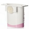 Подставка для зубных щеток Камелия, 85*145*120 мм (цвет белый с розовым)