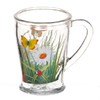 Набор 1 предмет: Кружка для чая 200 мл с деколью Цветы круговые