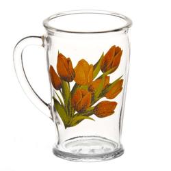 Набор 1 предмет: Кружка для чая 300 мл с деколью Цветы