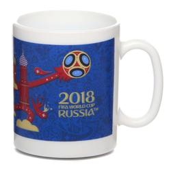 Кружка Чемпионат мира 2018 320 мл синяя в подар.уп.