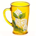 Набор 2 предмета: Кружка для чая 300 мл с цветной художественной росписью