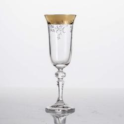 Набор бокалов для шампанского 6 шт Crystalite Bohemia Rose, 150 мл