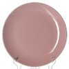Тарелка розовая, диаметр 25,5 см, высота 2,6 см