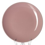 Тарелка розовая, диаметр 21,2 см, высота 2,1 см