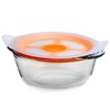 Посуда для СВЧ круглая 1,0 л c пластиковой крышкой